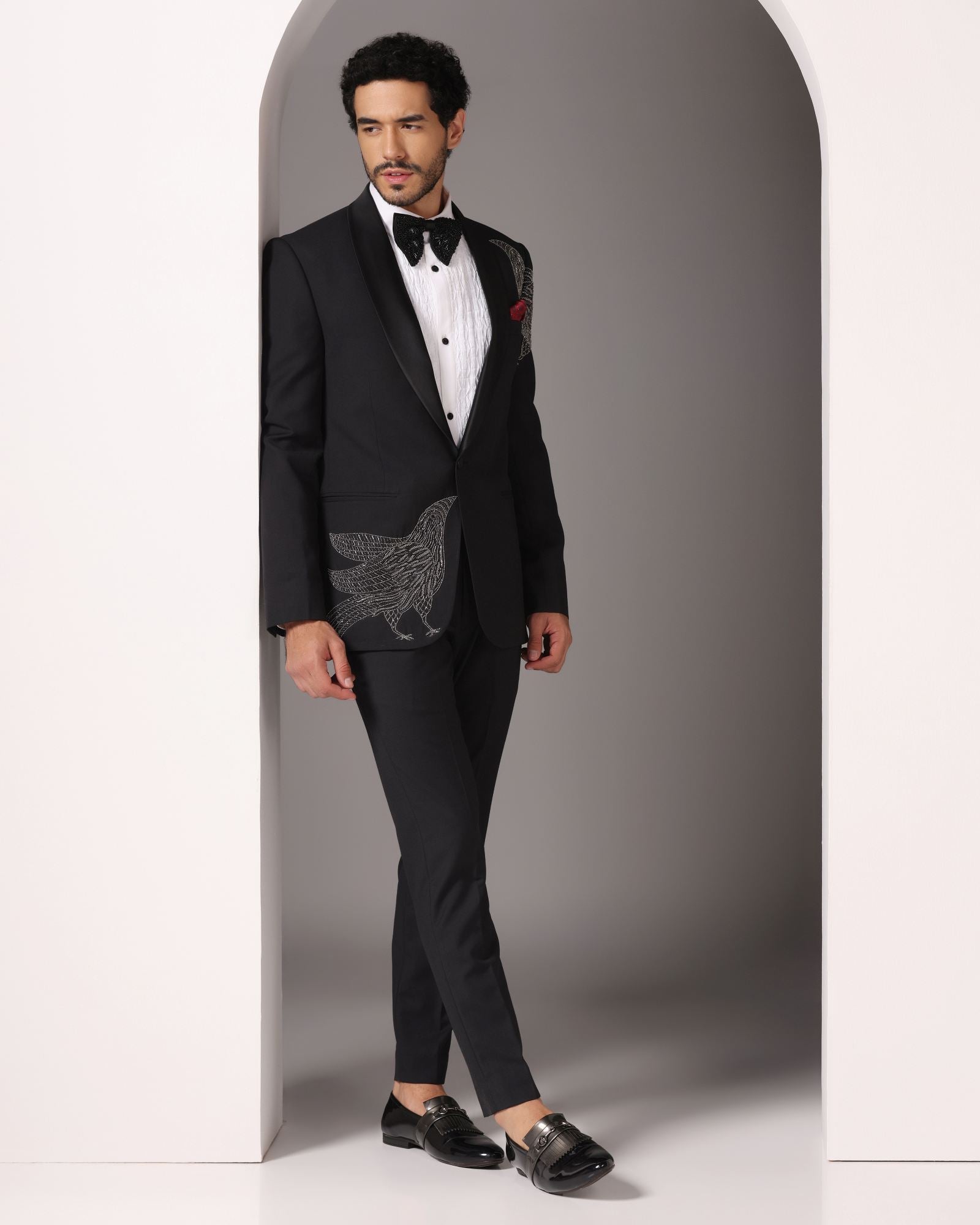 Avian Elegance Noir Tuxedo