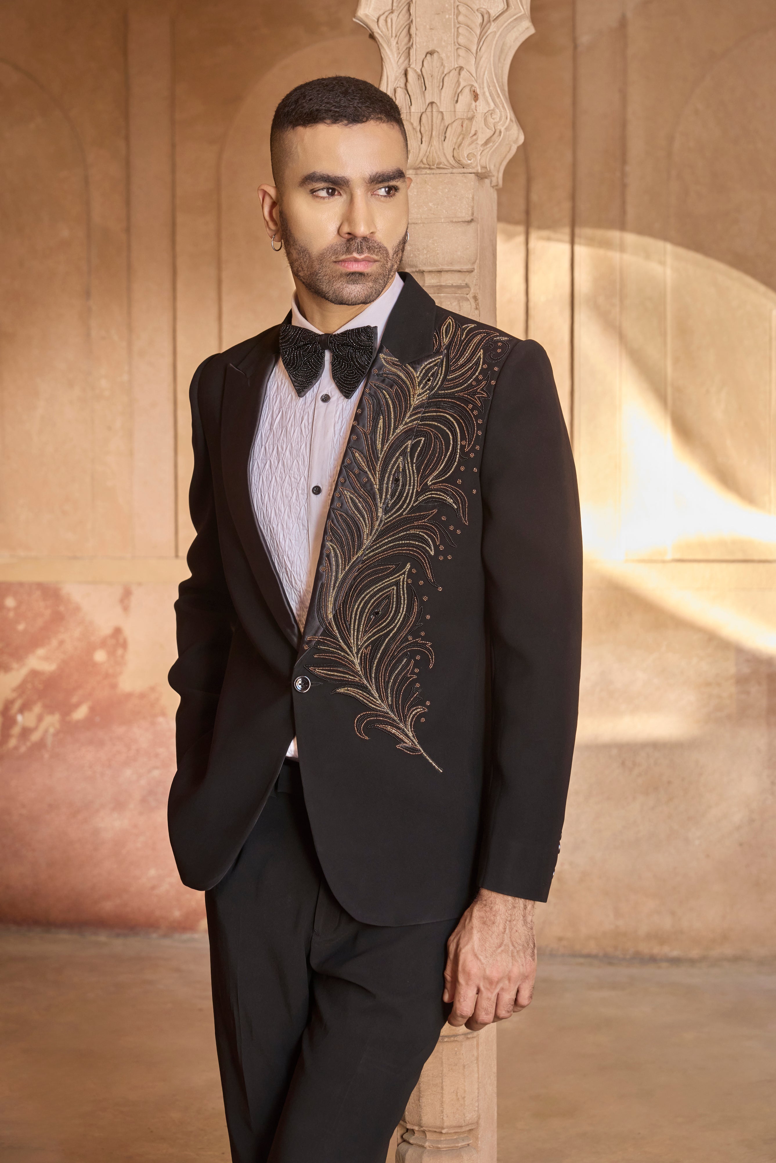 Raas “Mayur Leela” Pearl Tuxedo