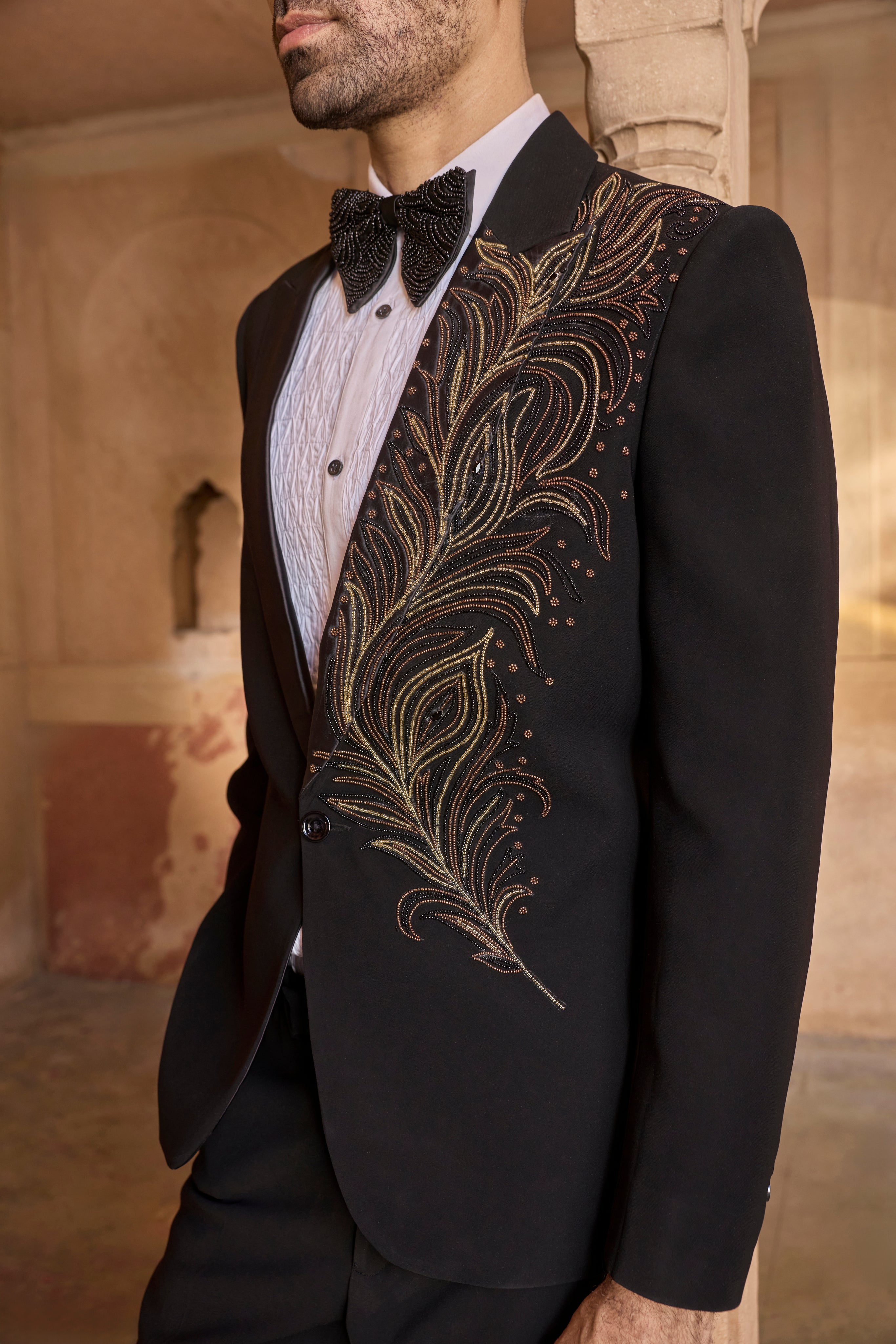 Raas “Mayur Leela” Pearl Tuxedo