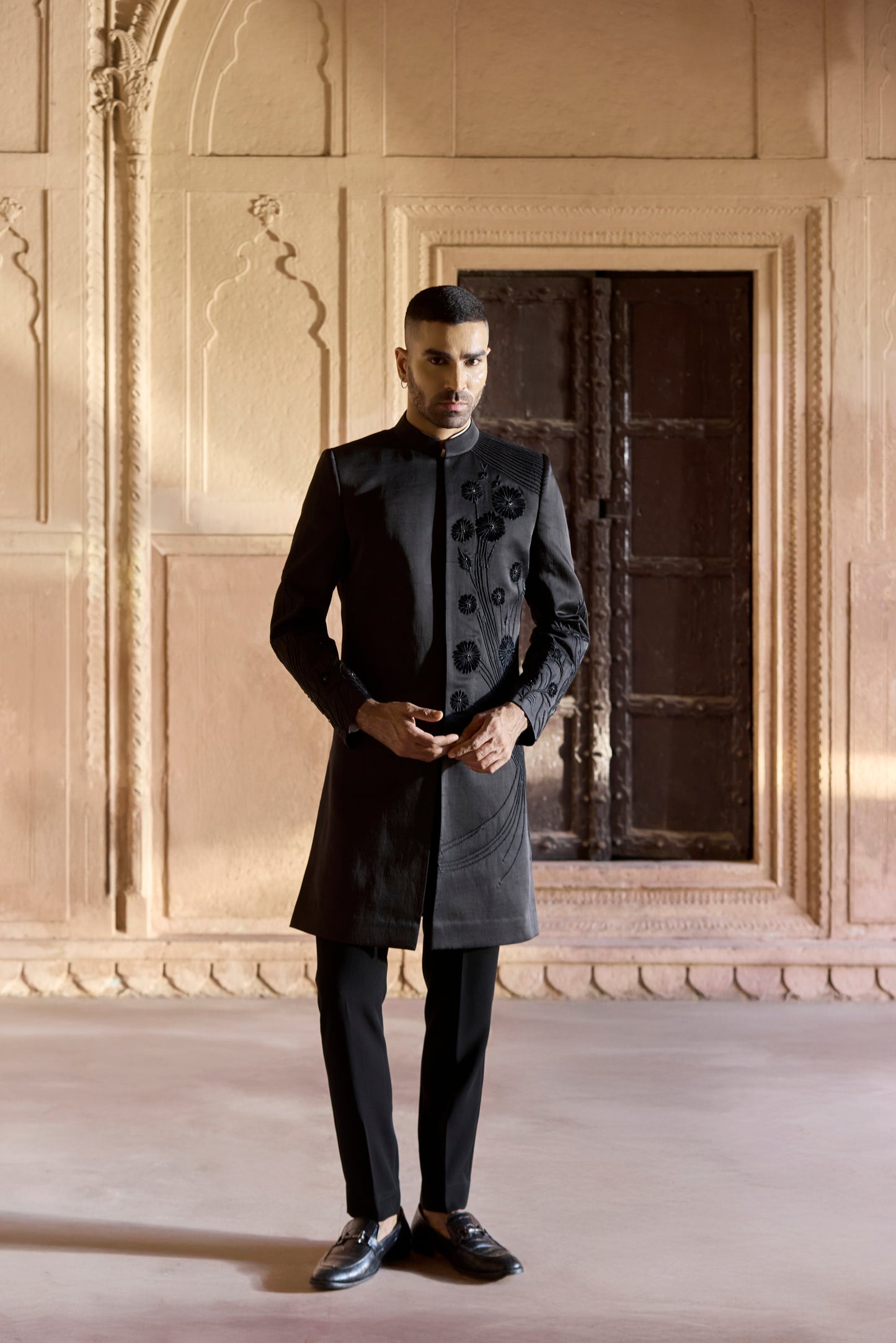 Raas “Krishna-Shyam Pravah” Black Indo-Western