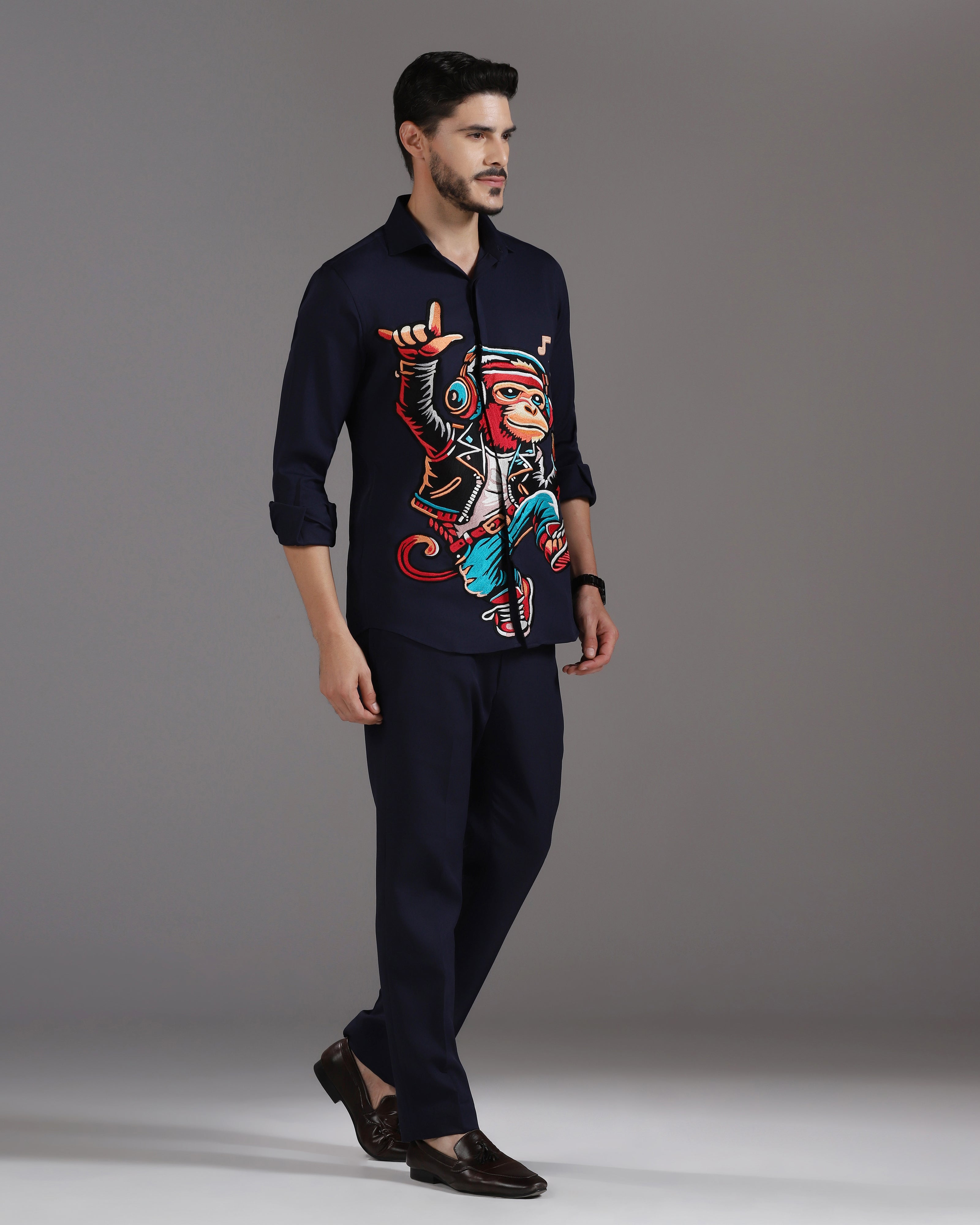 “Groove Mode” Crepe Co-ord Set