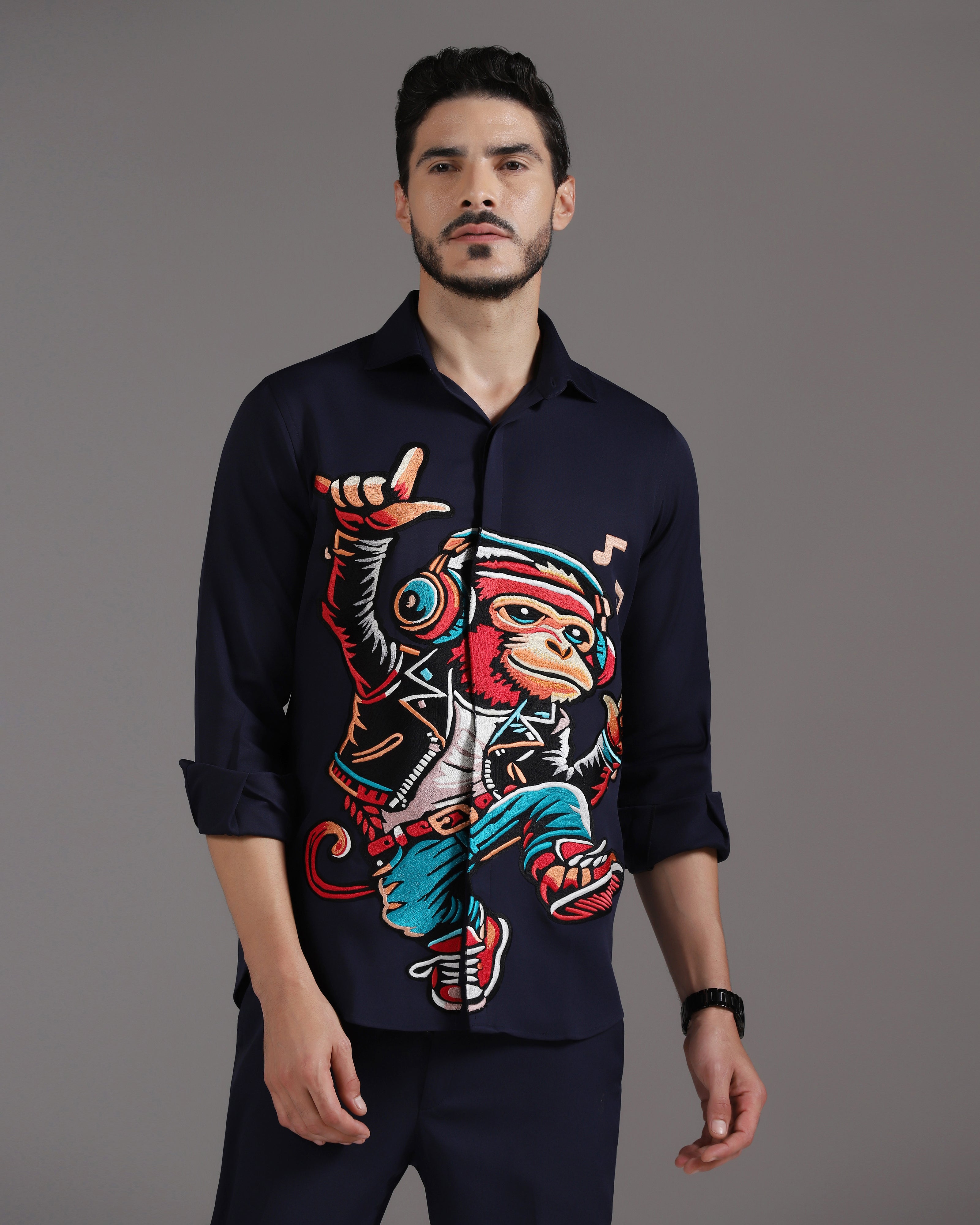 “Groove Mode” Crepe Co-ord Set