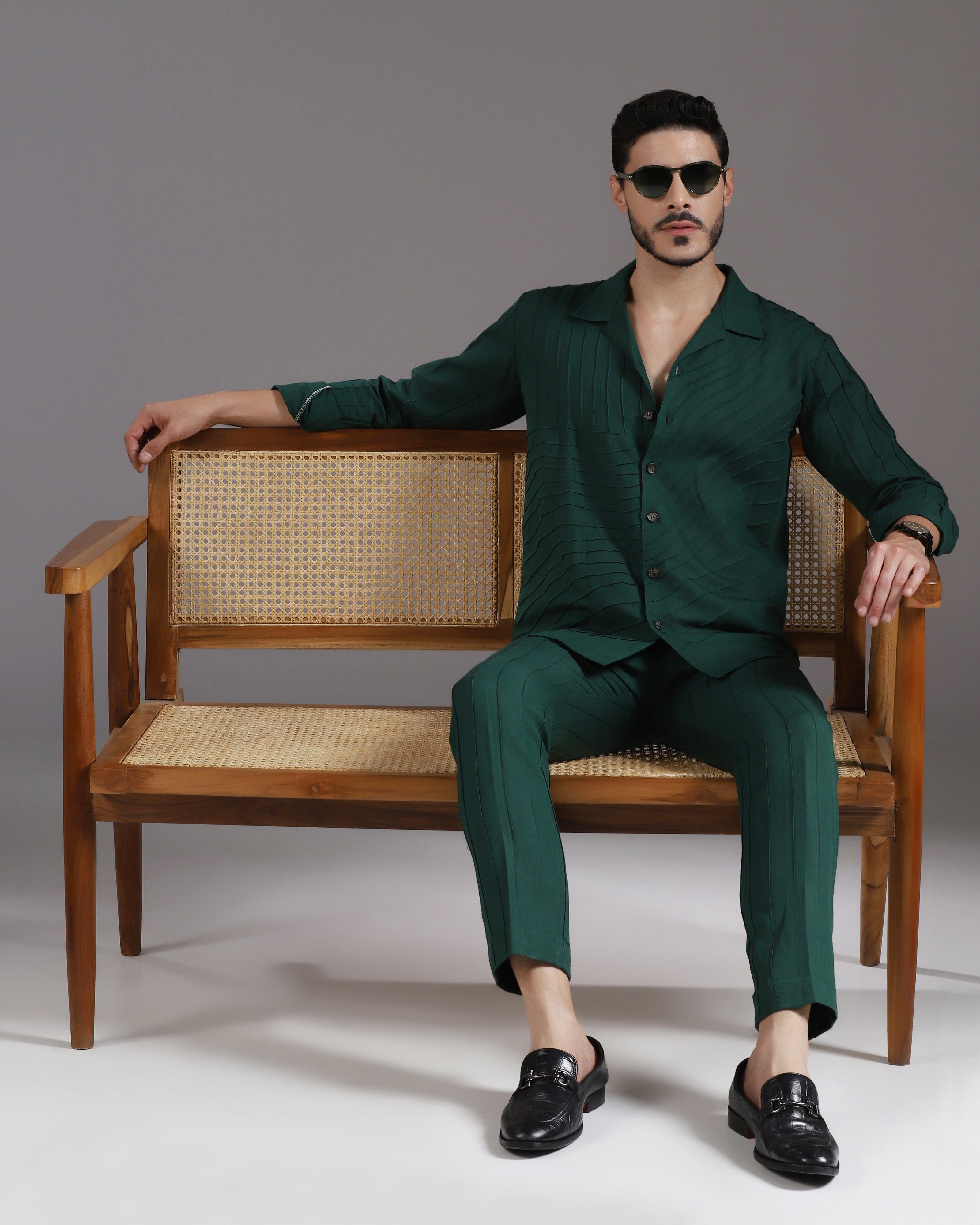 “Forest Flow” Cotton Linen Co-ord Set