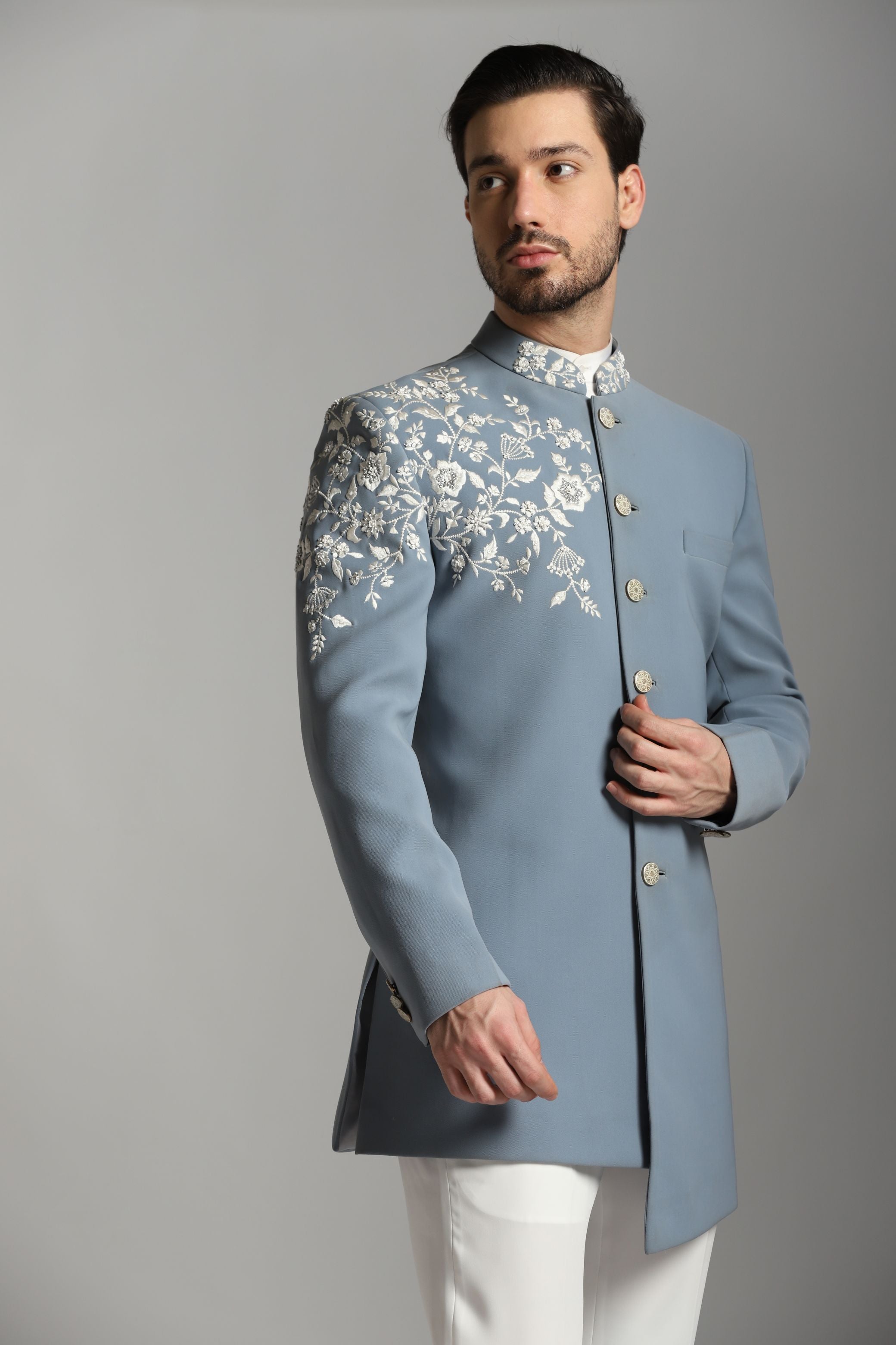 Slate Harmony Asymmetric Indo-Western Ensemble