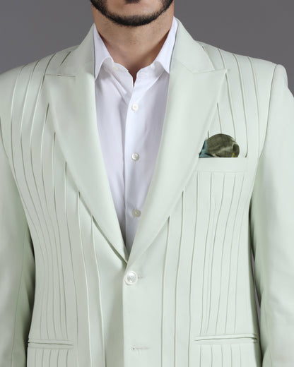 Mint & Olive Pintuck Fusion Suit