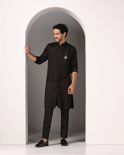 Bamboo bliss kurta sustainable luxury Indian menswear | Bhavya Bhasin Couture