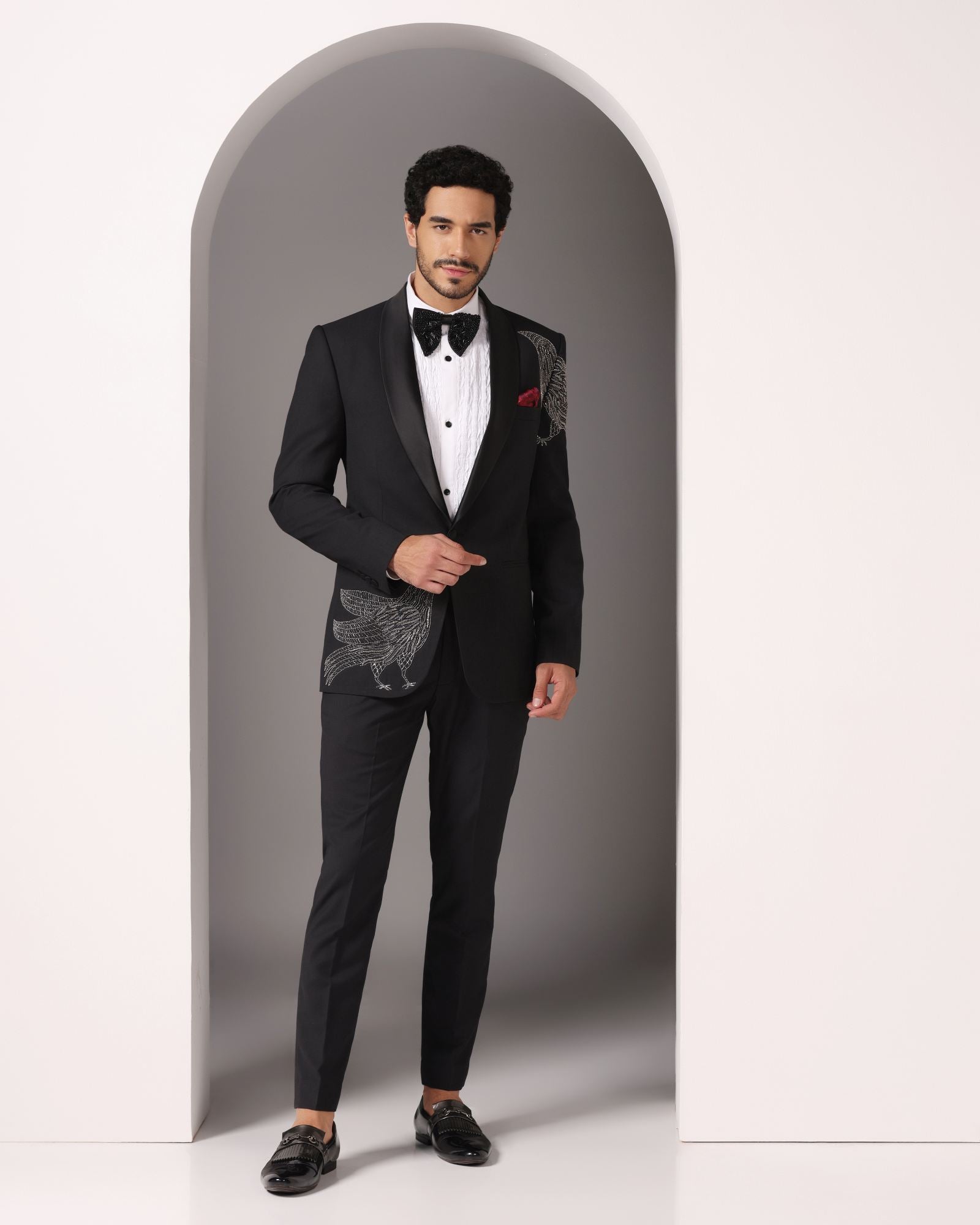 Avian Elegance Noir Tuxedo