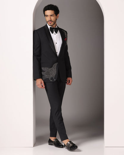 Avian Elegance Noir Tuxedo