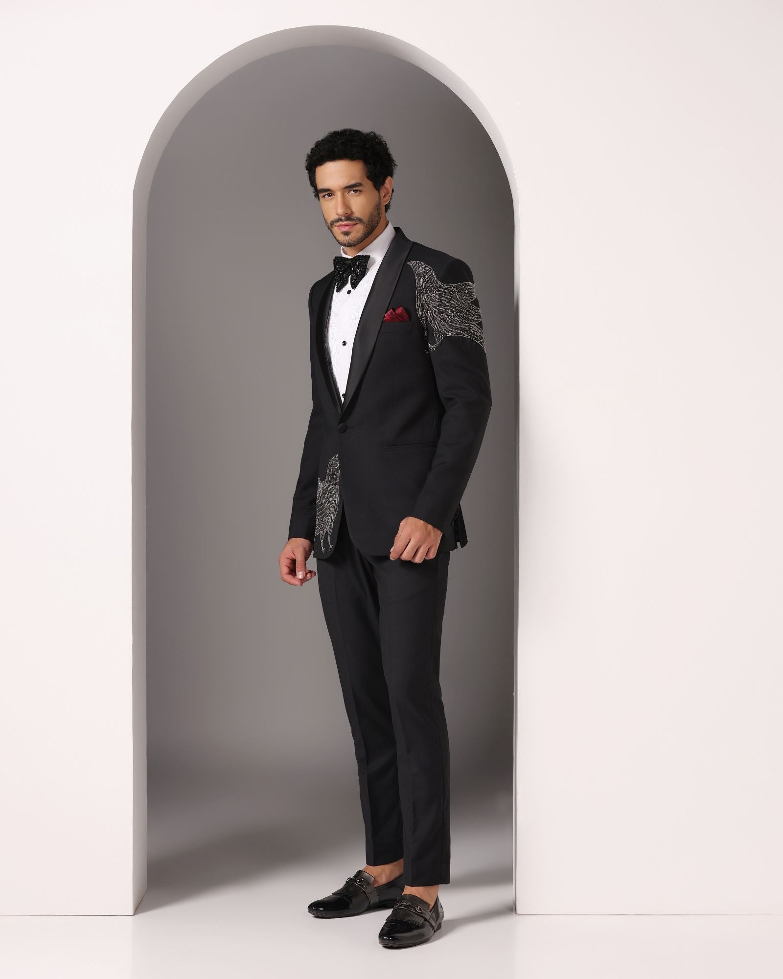 Avian Elegance Noir Tuxedo