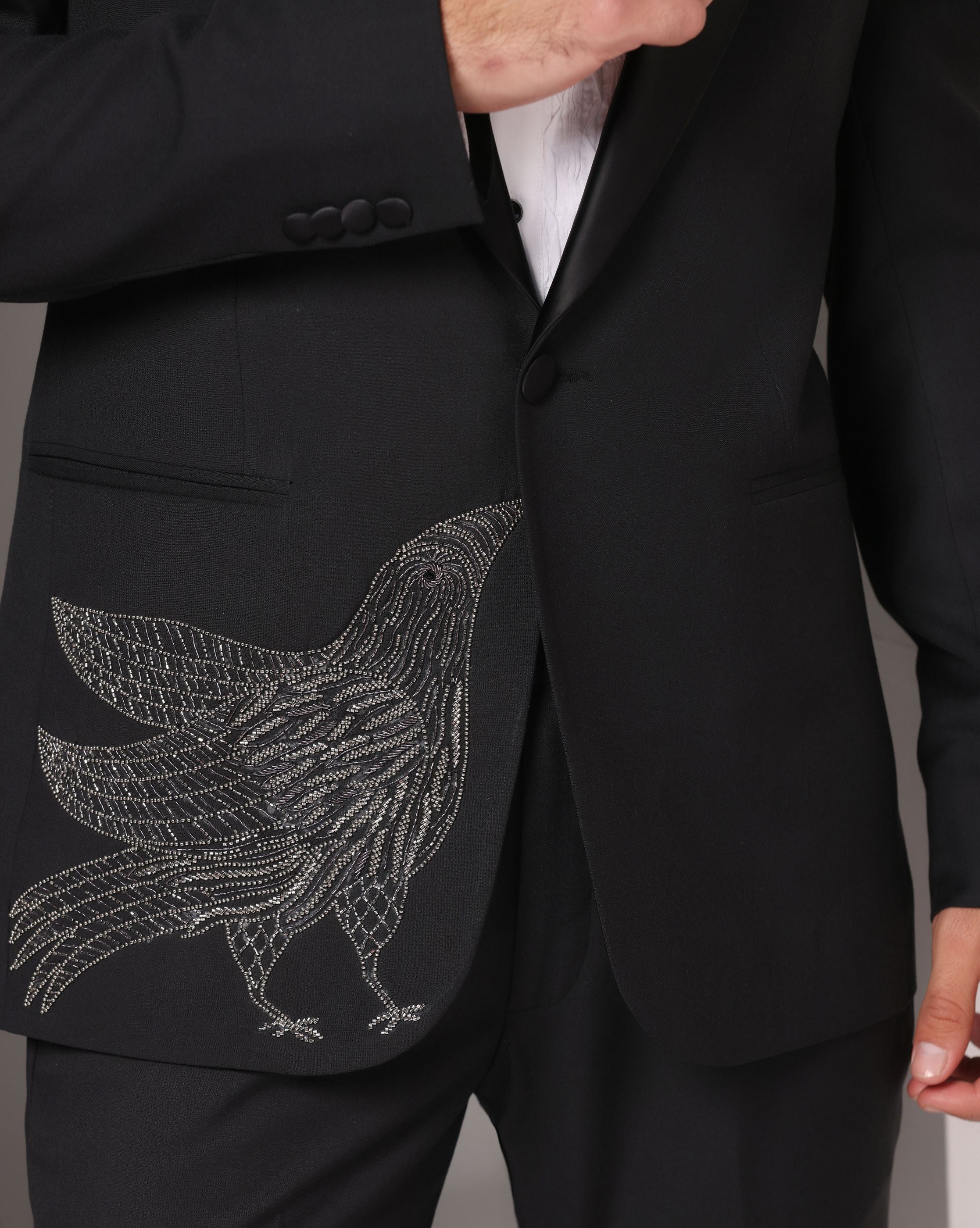 Avian Elegance Noir Tuxedo