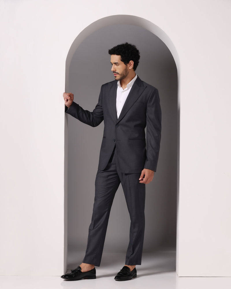 Professional Elegance: Grey Corporate Suit