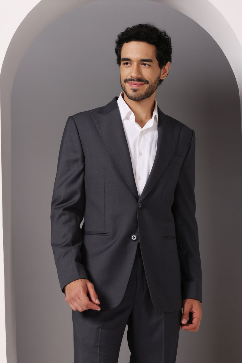 Professional Elegance: Grey Corporate Suit