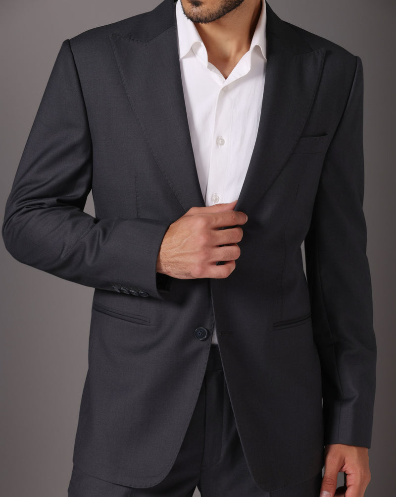 Professional Elegance: Grey Corporate Suit