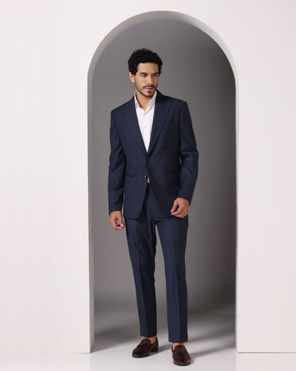 Executive blue corporate suit formal menswear | Bhavya Bhasin Couture