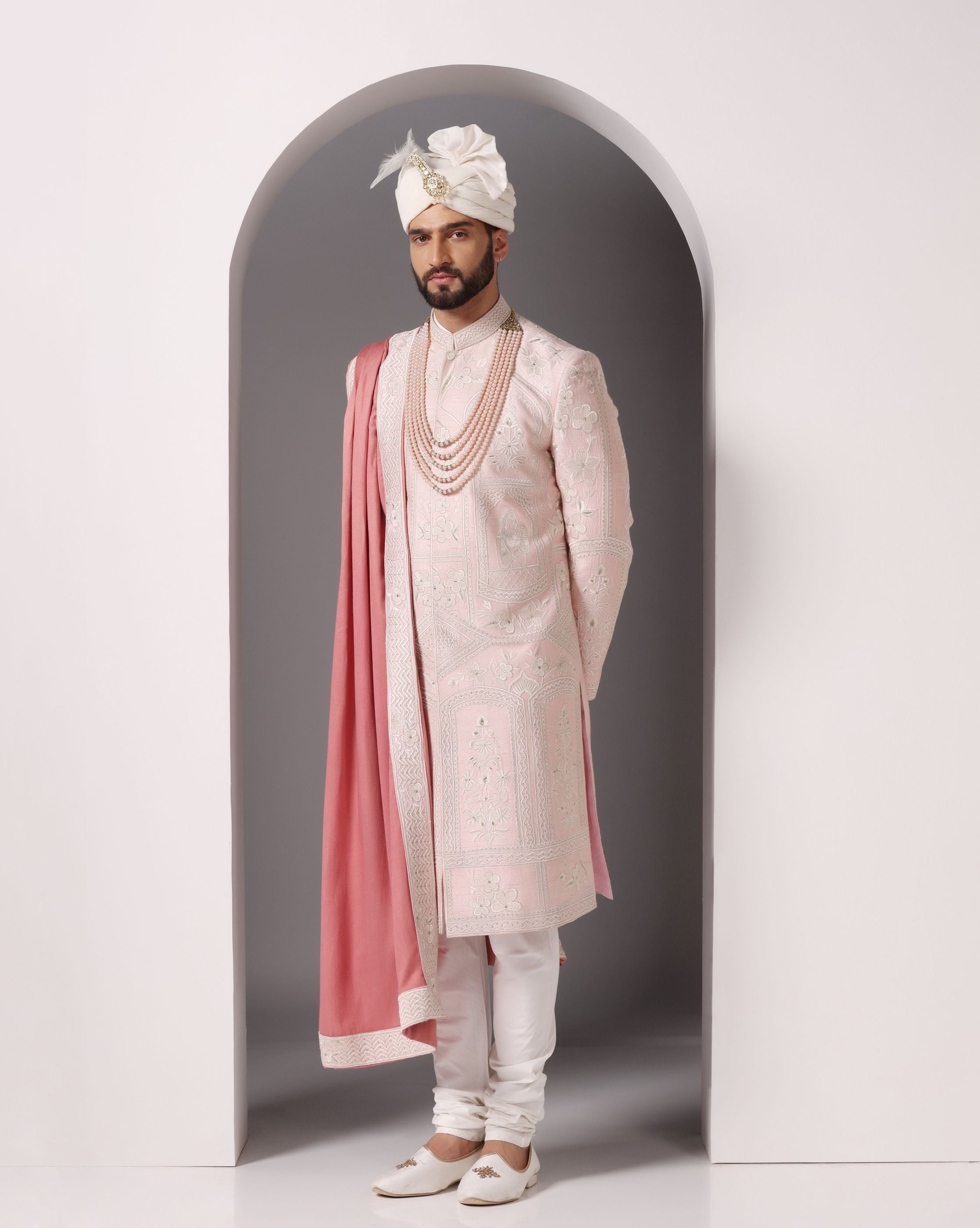 Blush of Elegance Sherwani