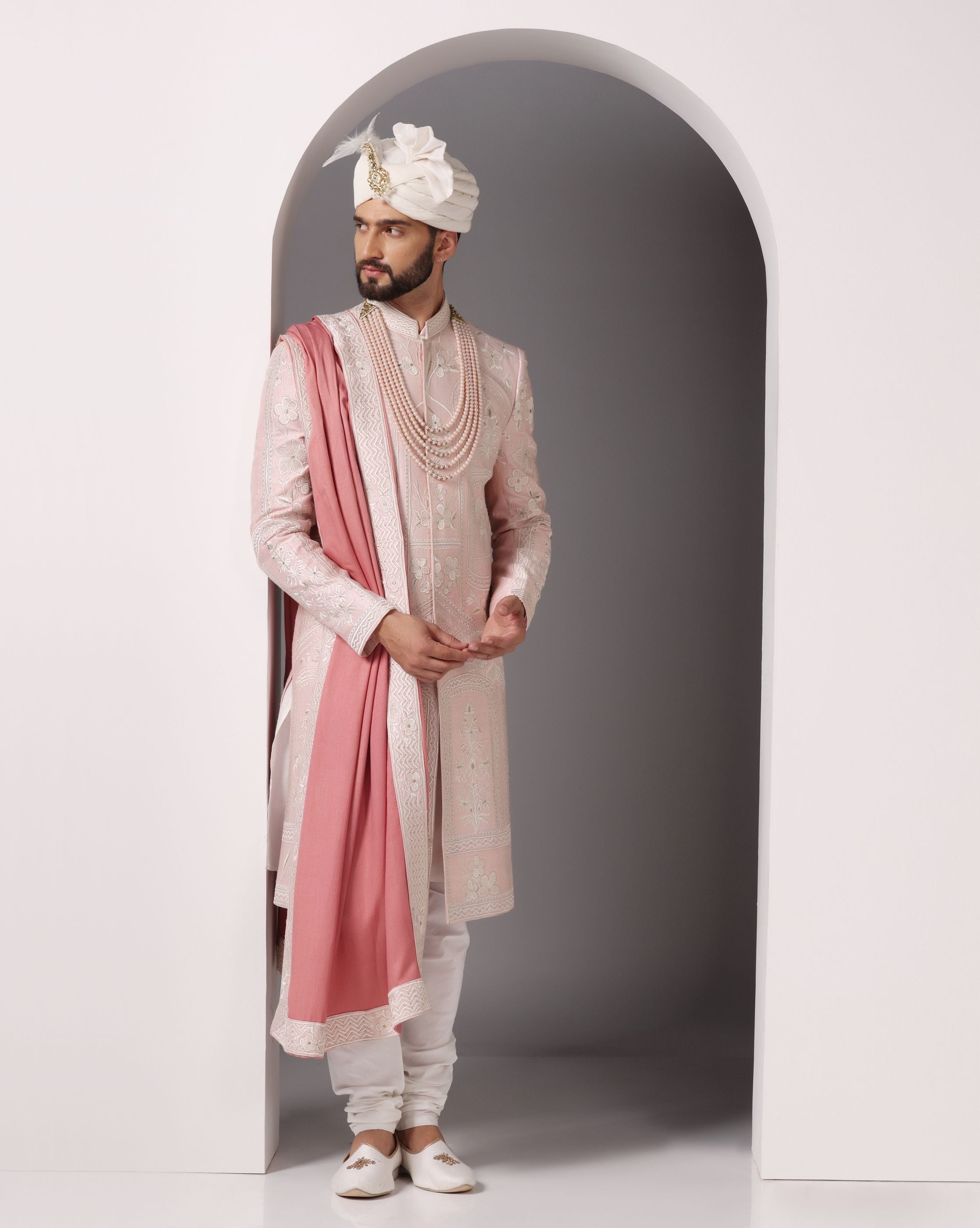 Blush of Elegance Sherwani