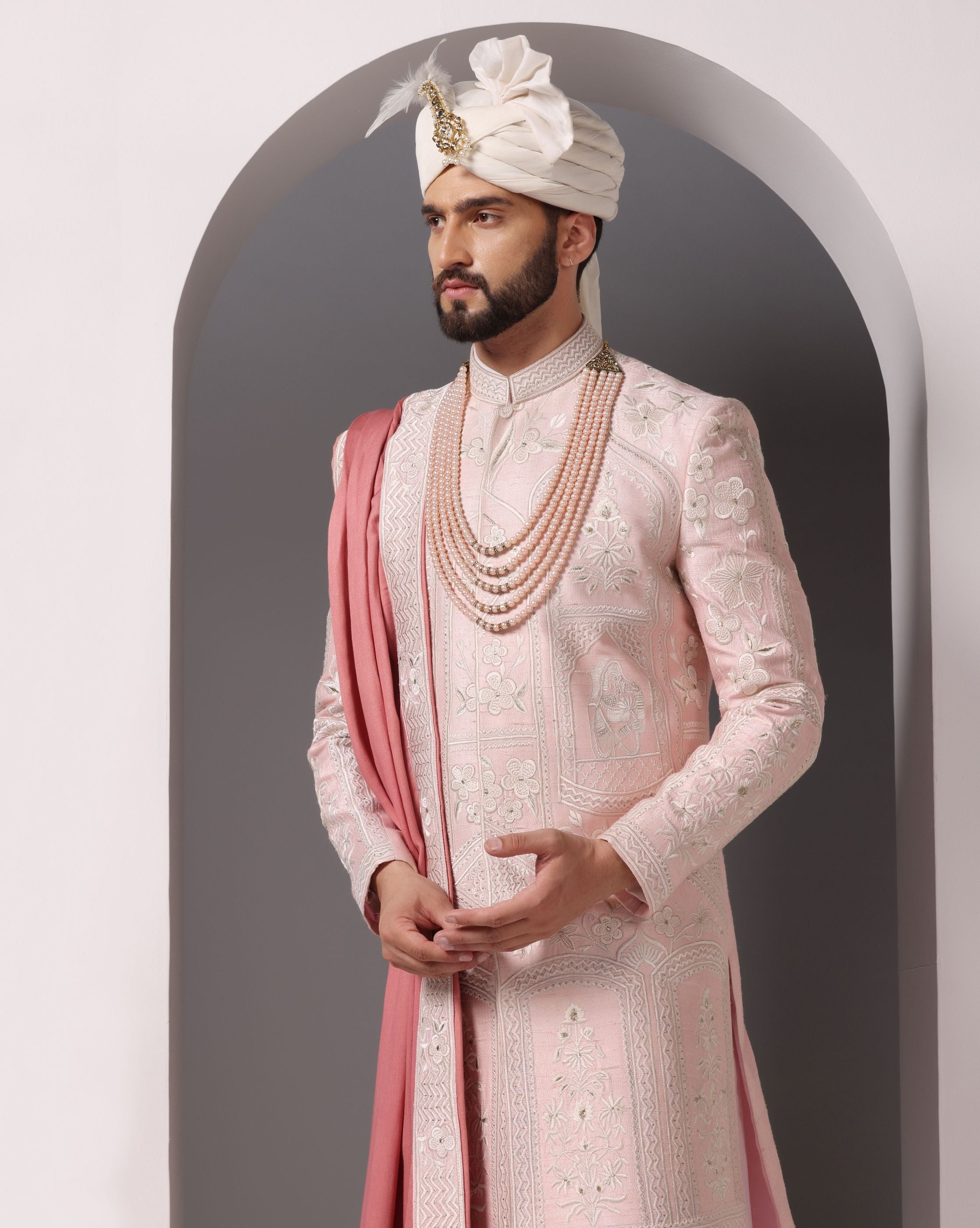 Blush of Elegance Sherwani