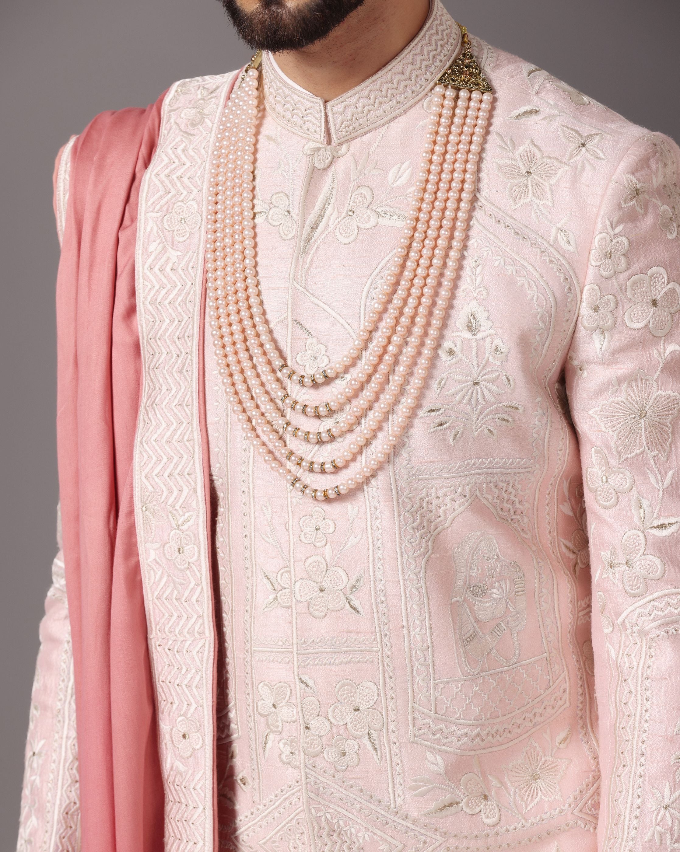 Blush of Elegance Sherwani