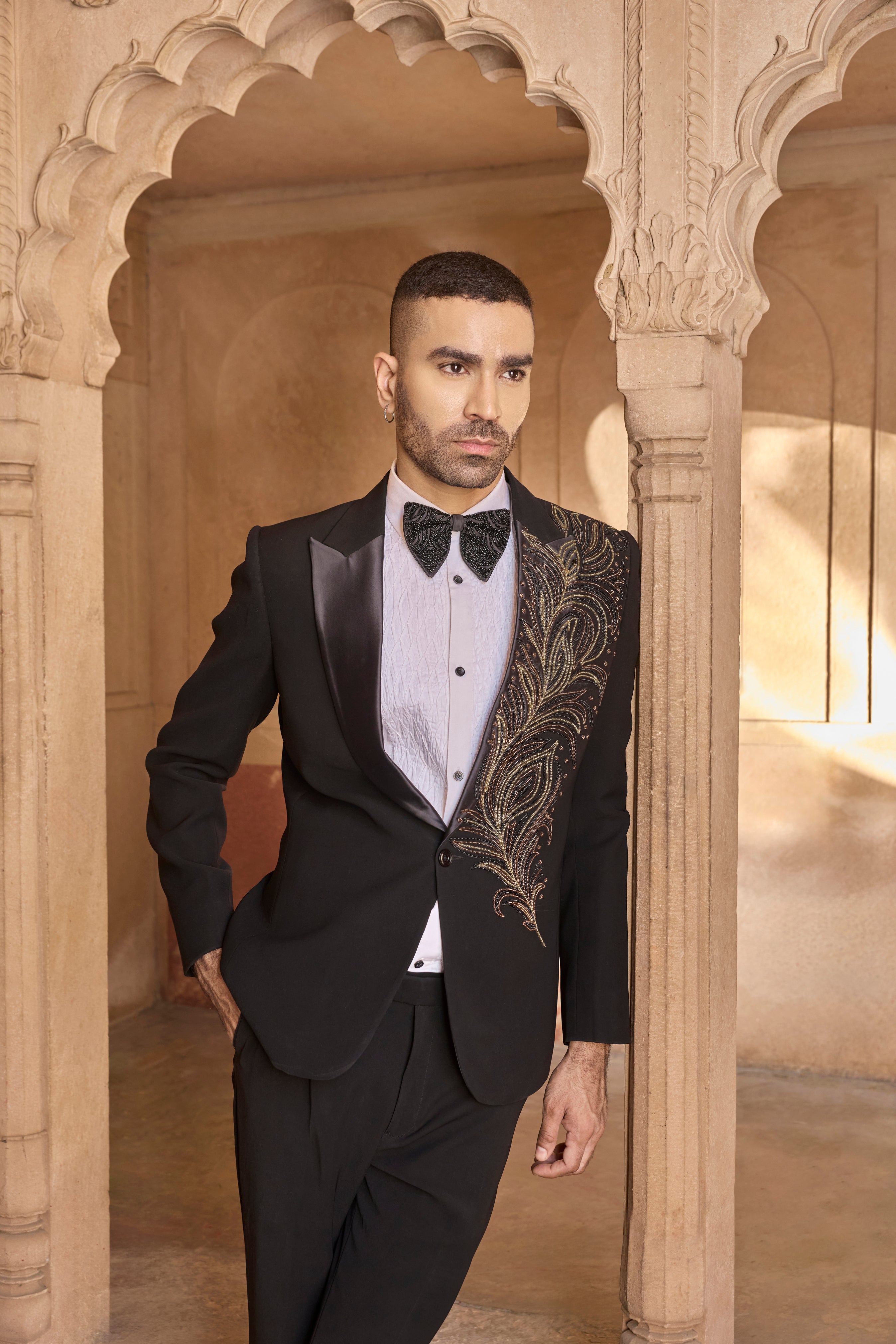 Raas “Mayur Leela” Pearl Tuxedo
