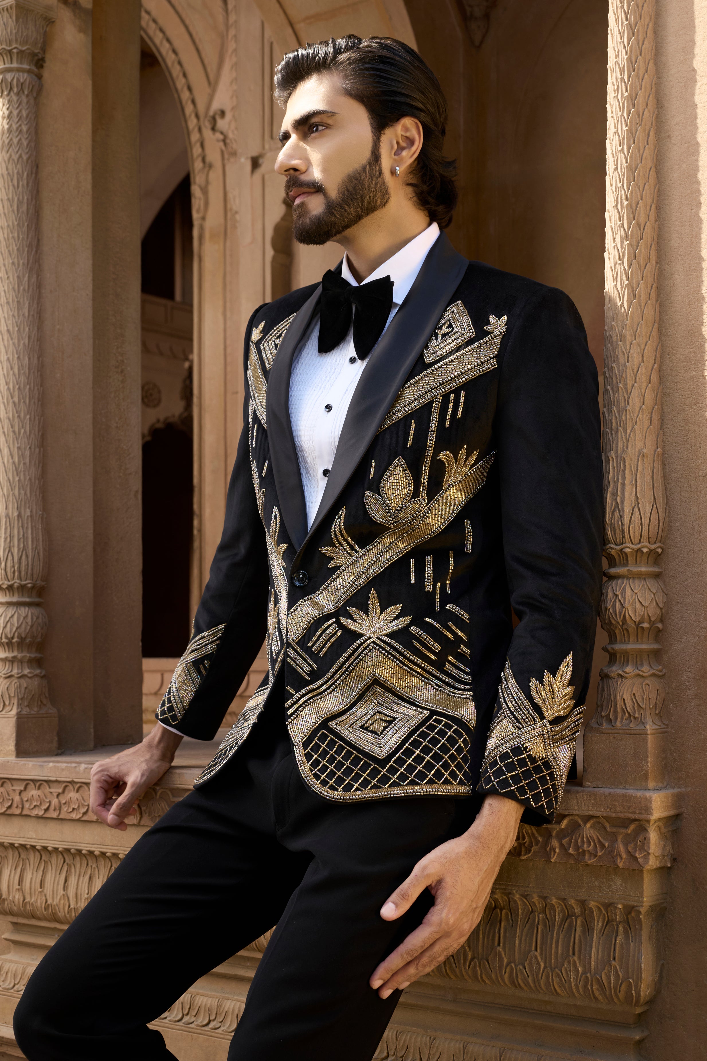 Raas “Raj Natraj” Black Velvet Tuxedo