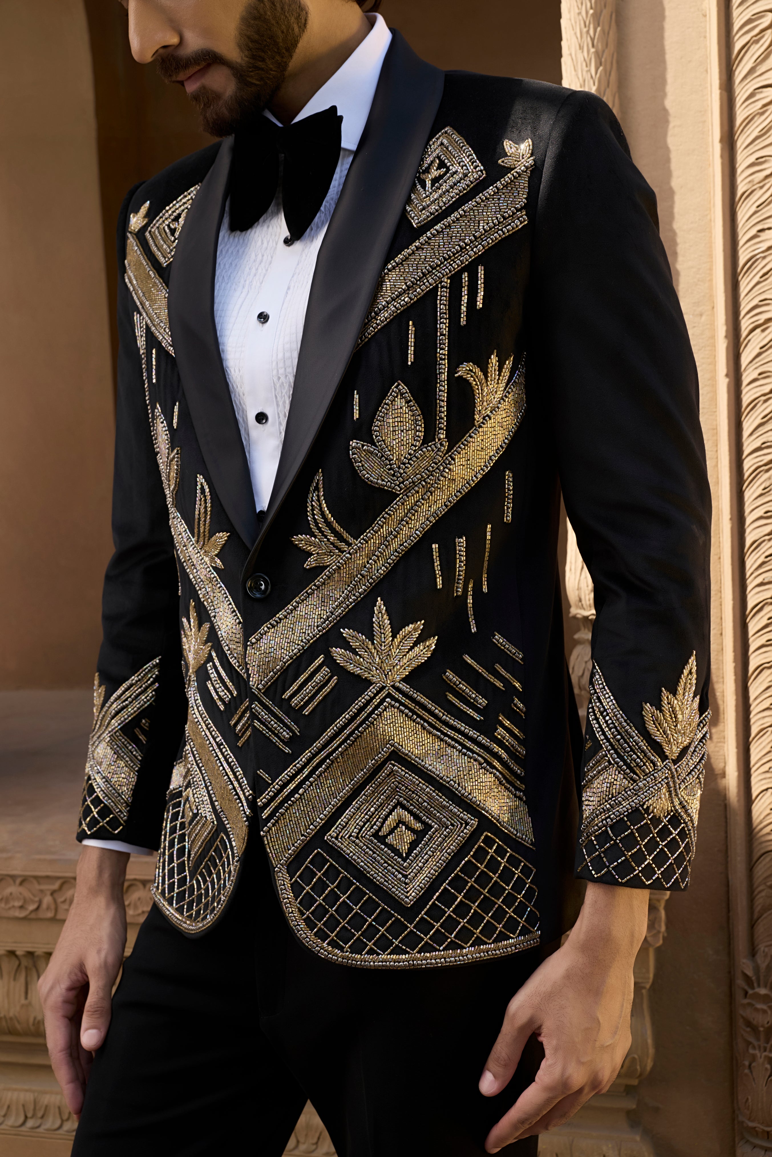 Raas “Raj Natraj” Black Velvet Tuxedo