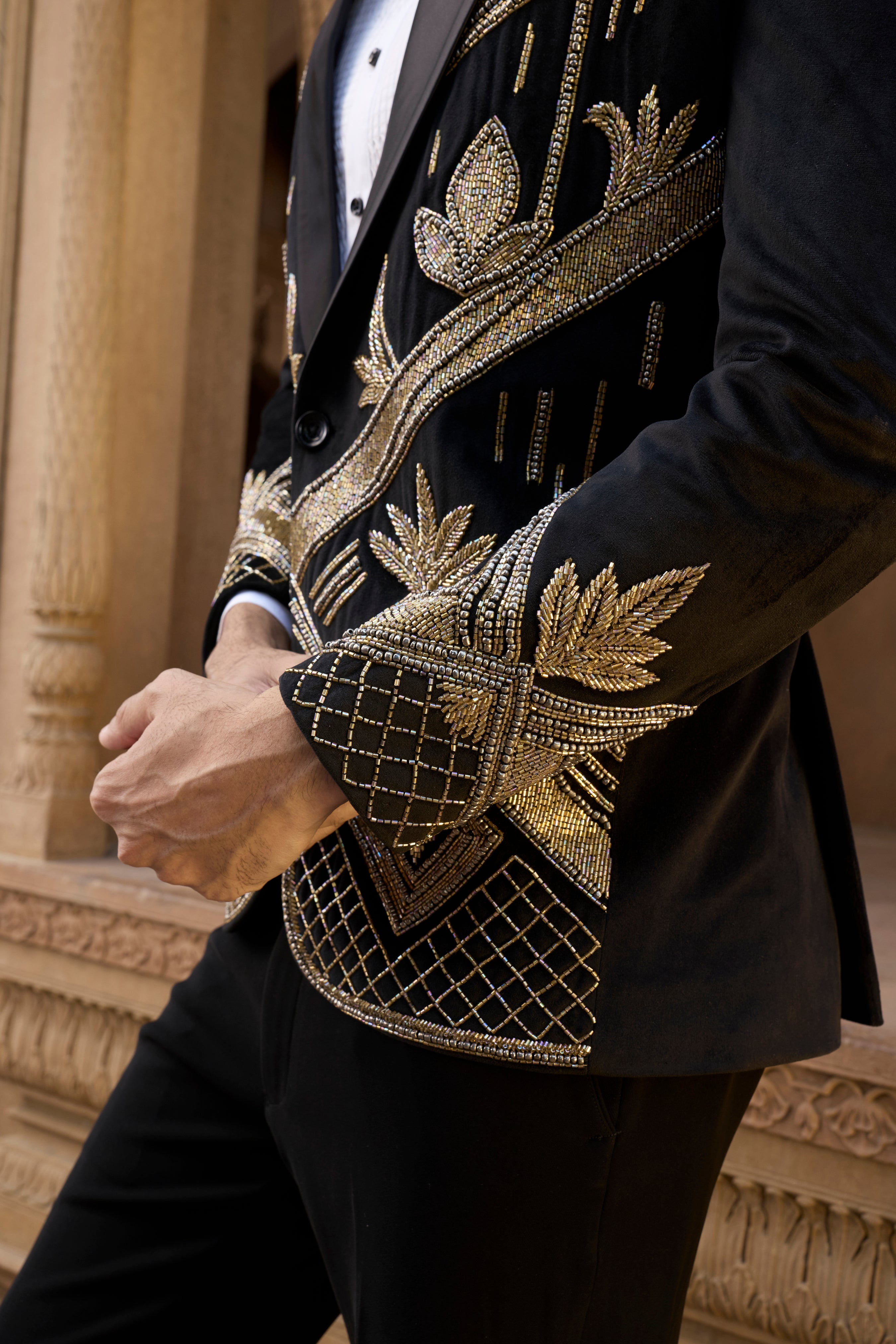 Raas “Raj Natraj” Black Velvet Tuxedo
