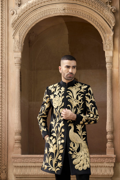 Raas “Tandav Noor” Black Velvet Indo-Western