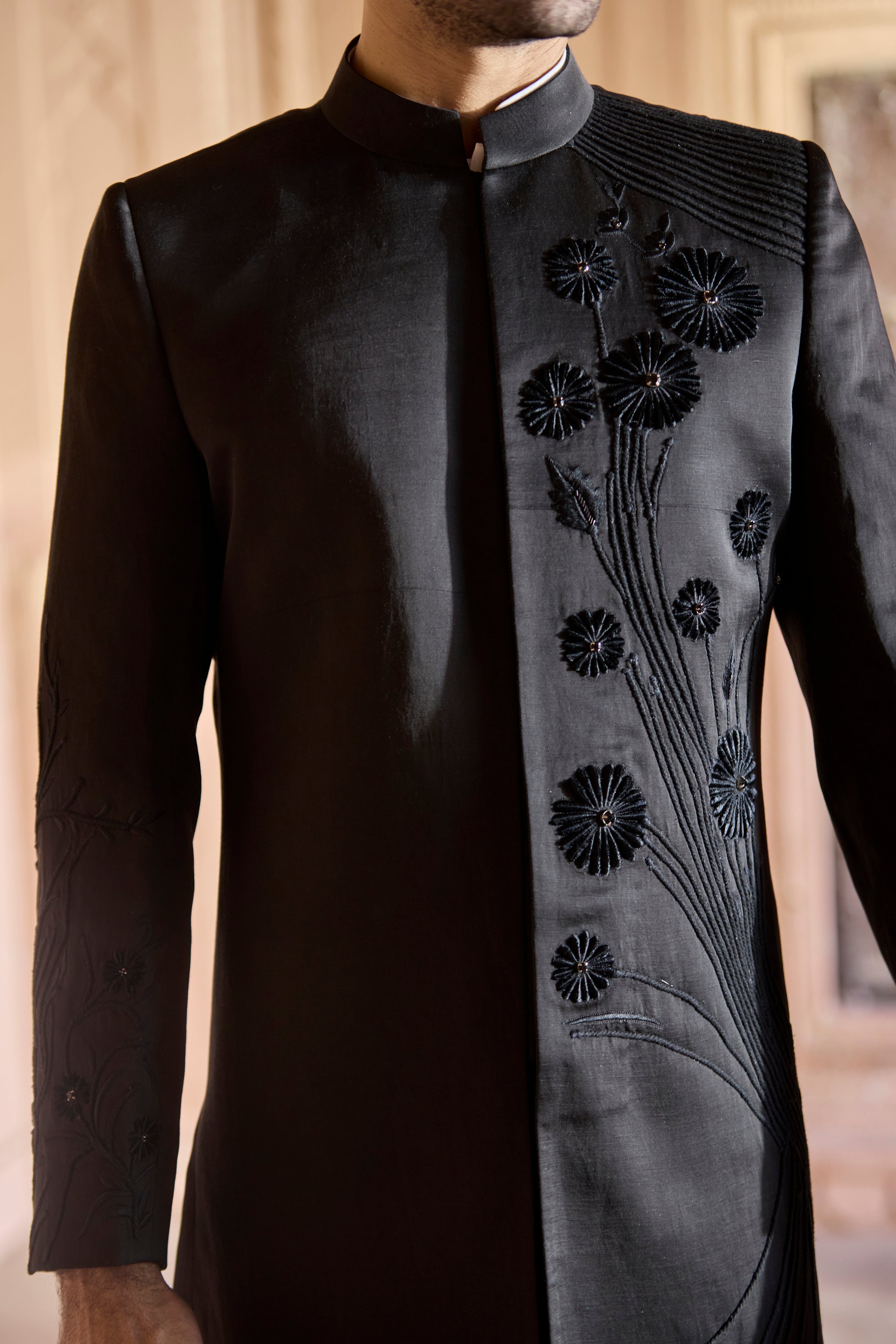 Raas “Krishna-Shyam Pravah” Black Indo-Western