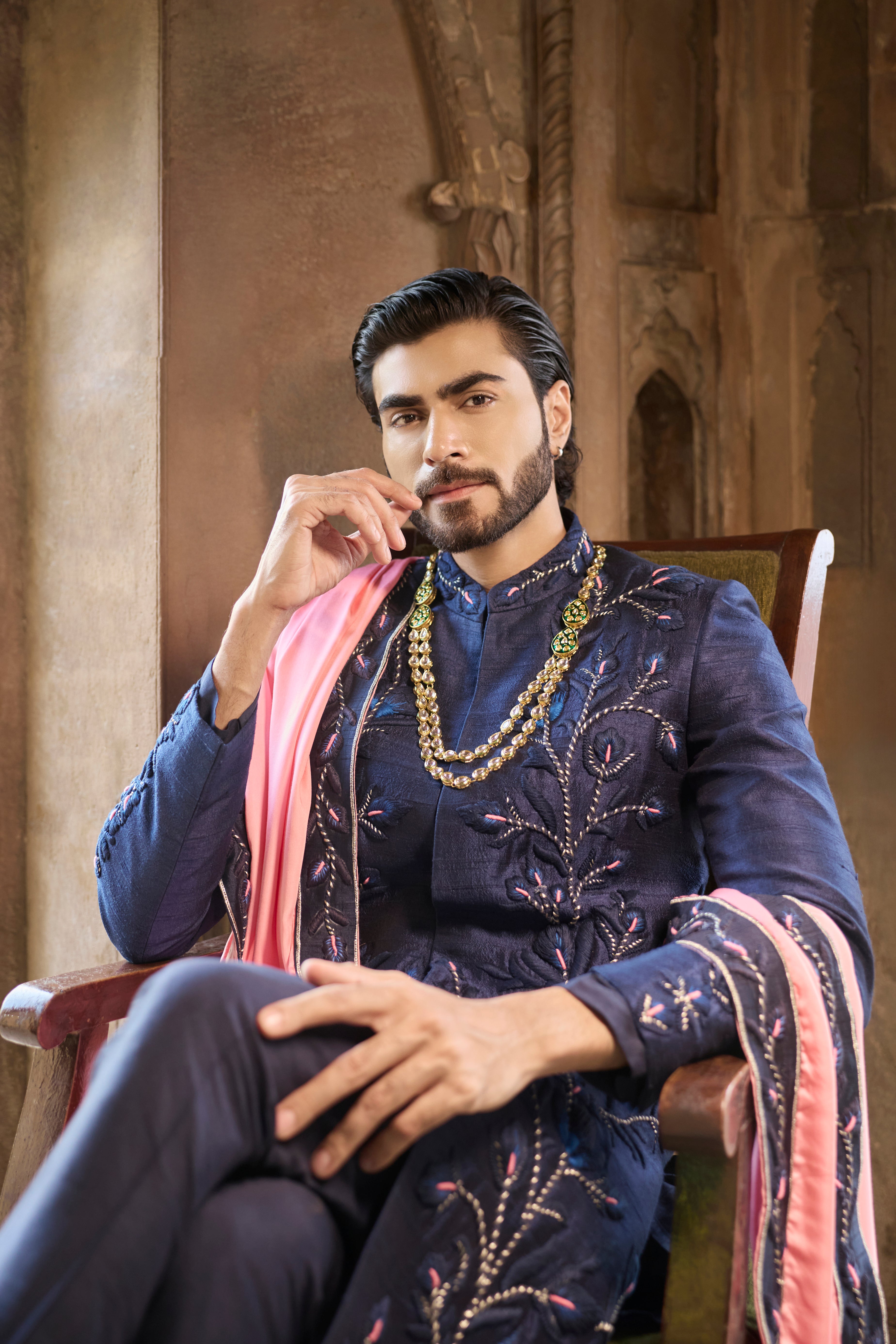 Raas “Neel Tarang” Blue Sherwani