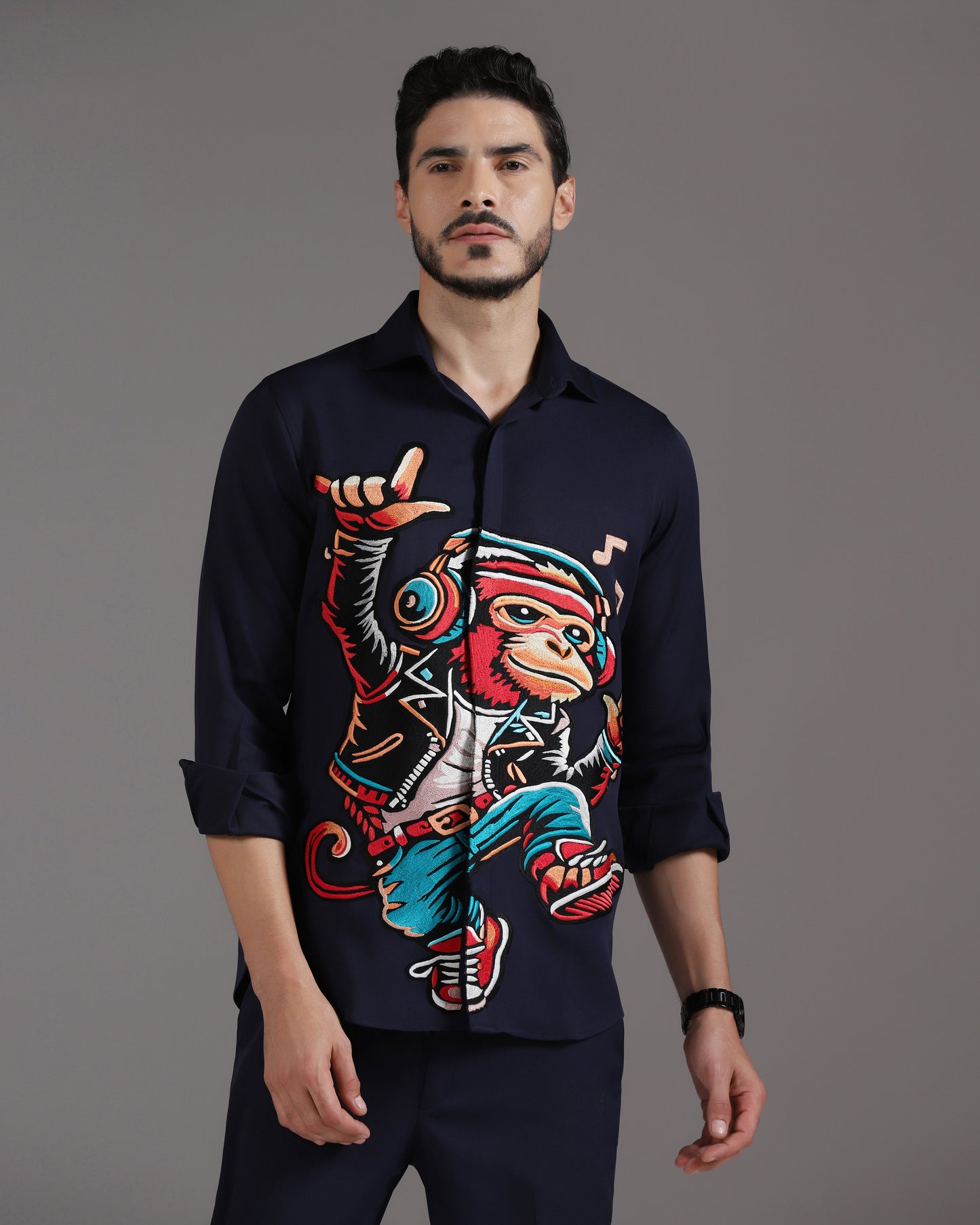 “Groove Mode” Crepe Co-ord Set