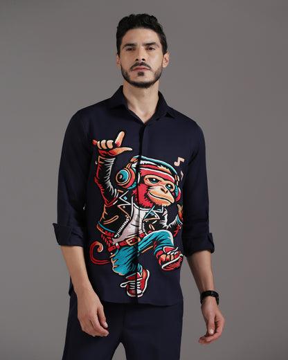“Groove Mode” Crepe Co-ord Set