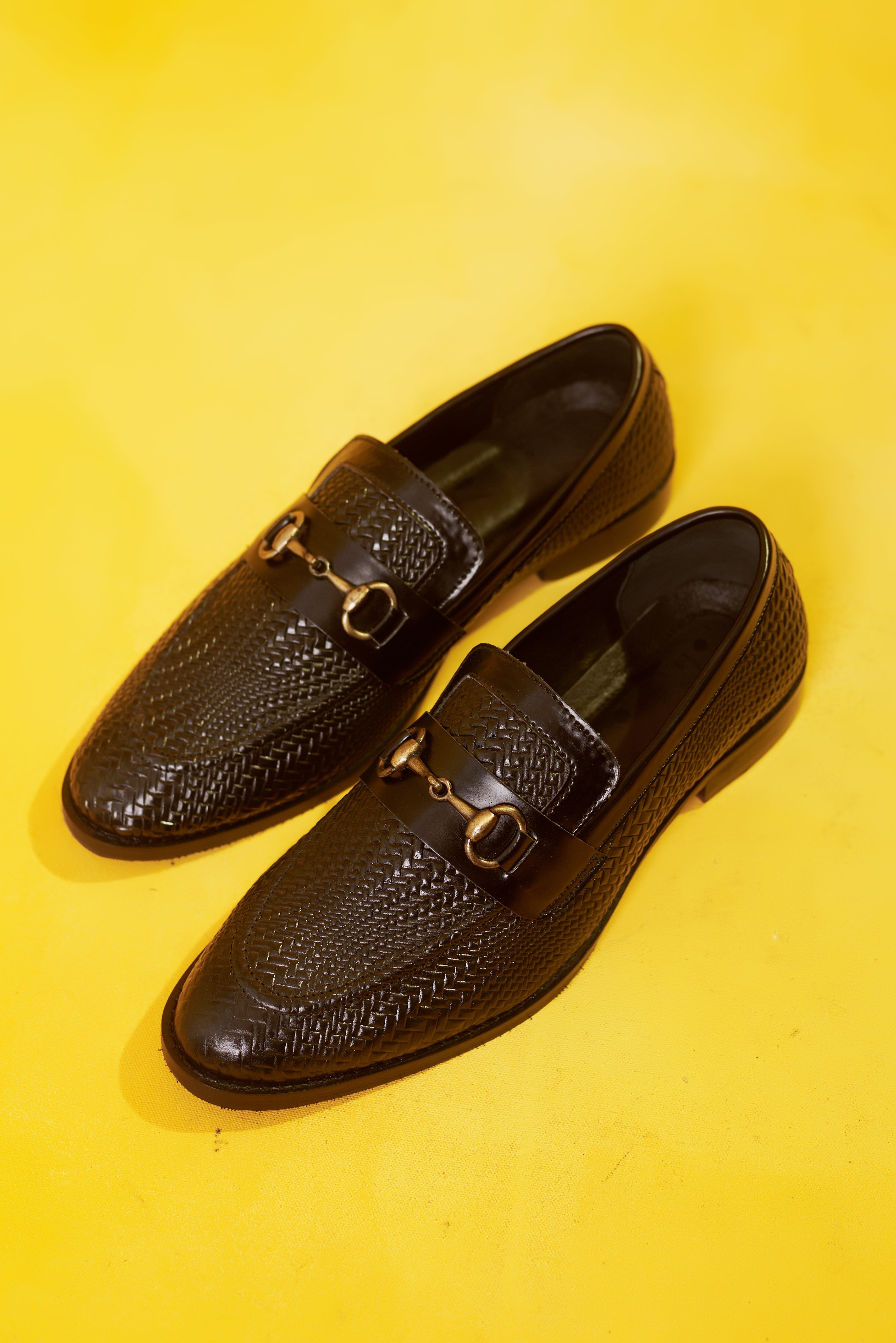 Textured Black Loafer