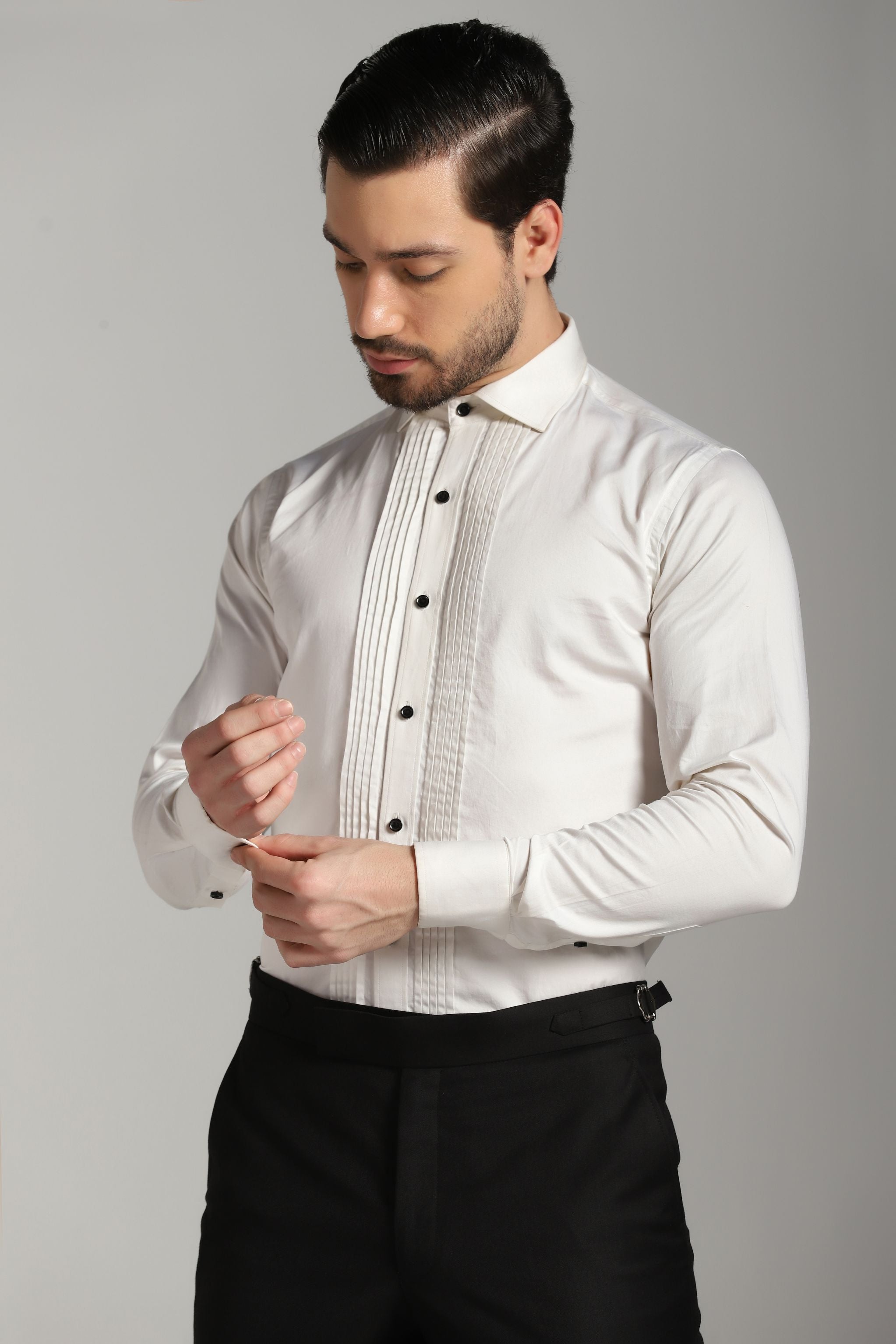 Tuxedo 5 x 5 Pintuck Shirt