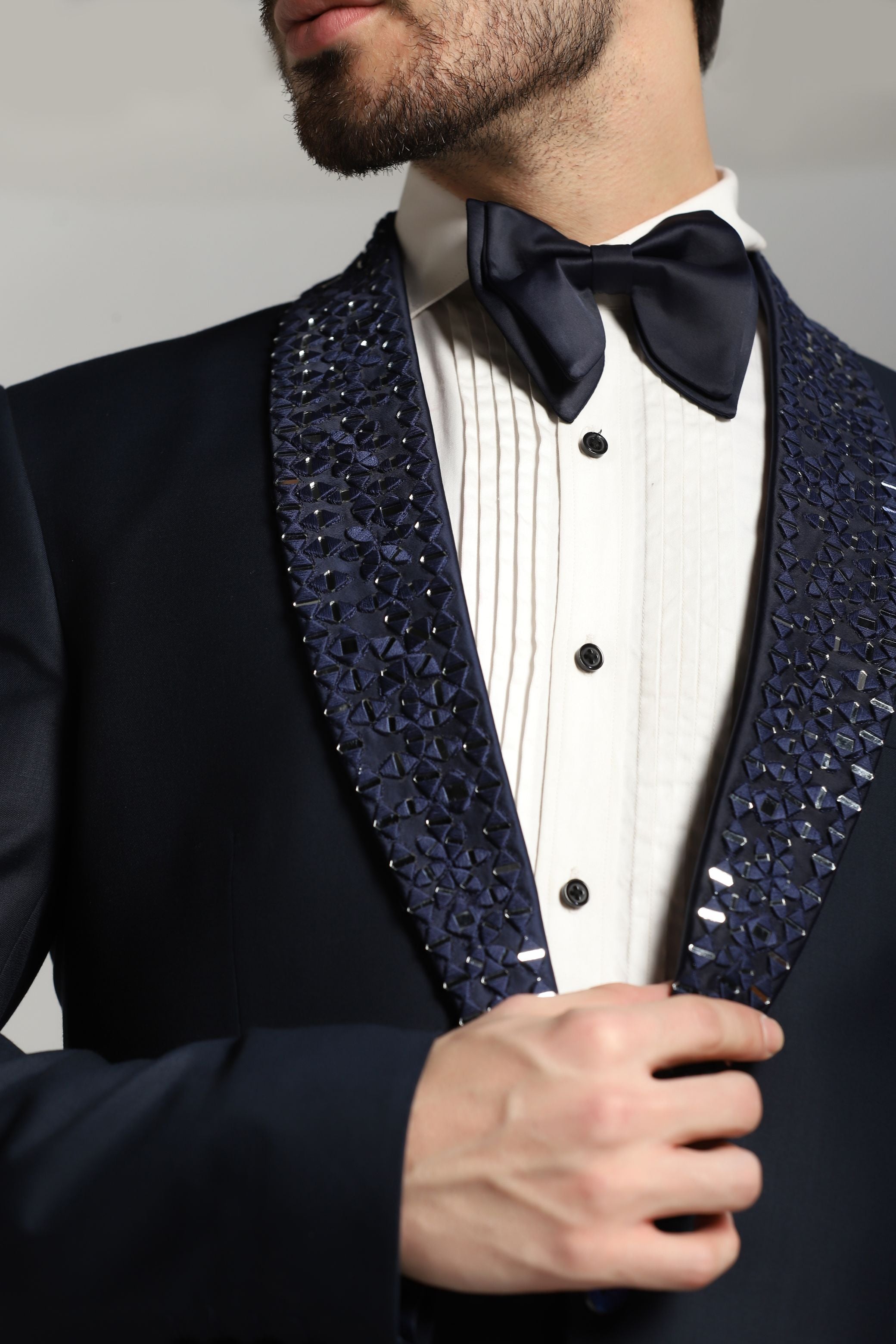 Embroidered deals tuxedo jacket